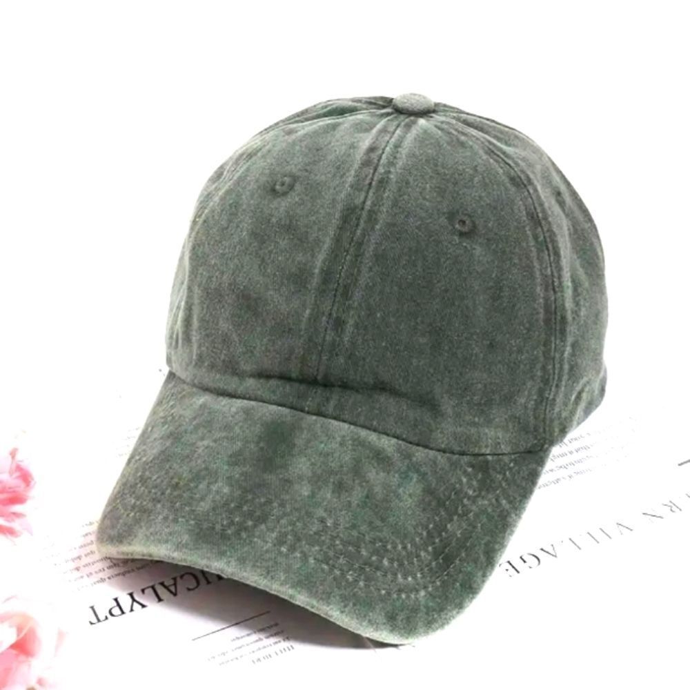 Dark green unisex baseball hat